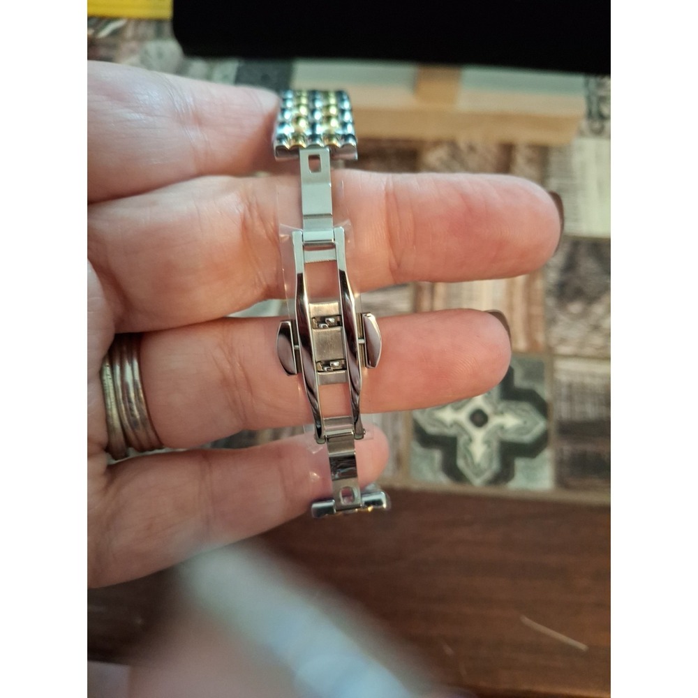 Brand New Holstour Womens Two-Toned Rectangular Watch. Quartz Movement W/ Tools. - Picture 8 of 9